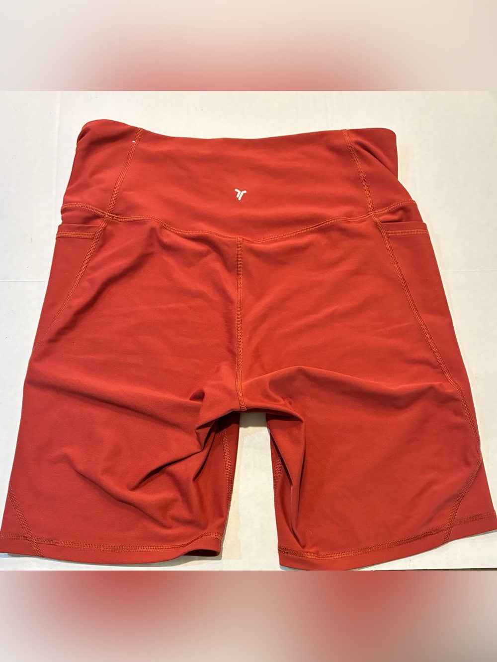 Old Navy 🟣 Size Large High Rise 8" Powersoft Bike Shorts - Picture 3 of 7